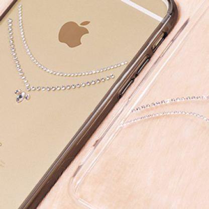 Ringke Noble NECKLACE Case - хибриден кейс с кристали за iPhone 6/6S (прозрачен) 4