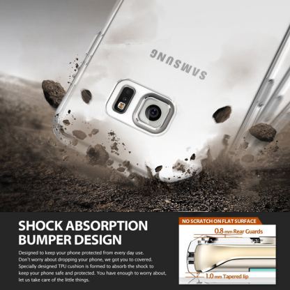 Ringke Noble Shine Case - кейс с кристали за Samsung Galaxy S6 Edge (прозрачен) 3