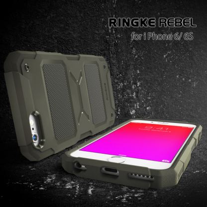 Ringke Armor Rebel - удароустойчив кейс за iPhone 6/6S Plus (черен) 6