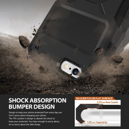 Ringke Armor Rebel - удароустойчив кейс за iPhone 6/6S Plus (черен) 3