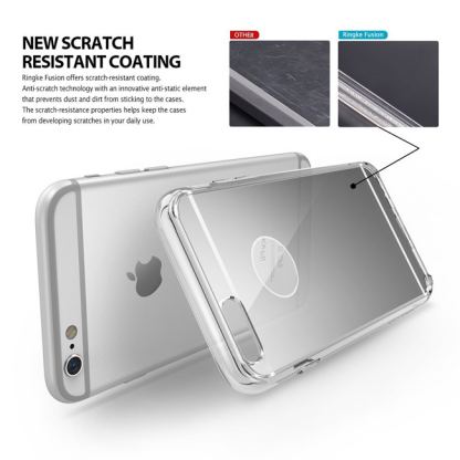 Ringke Hybrid Mirror Case - хибриден кейс за Samsung Galaxy S6 (огледален-прозрачен) 5