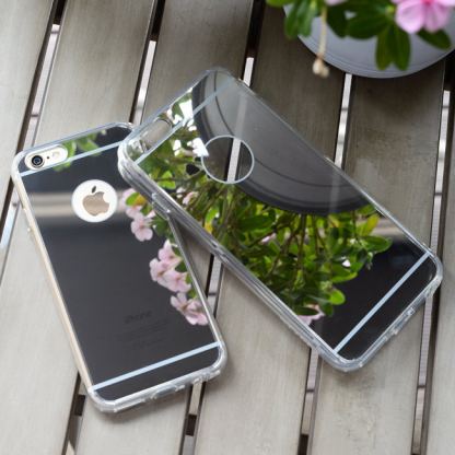 Ringke Hybrid Mirror Case - хибриден кейс за Samsung Galaxy S6 (огледален-прозрачен) 12