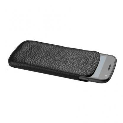 Sena Ultraslim Pouch - кожен калъф за Samsung Galaxy S2 i9100 (естествена кожа, ръчна изработка) (черен) 3