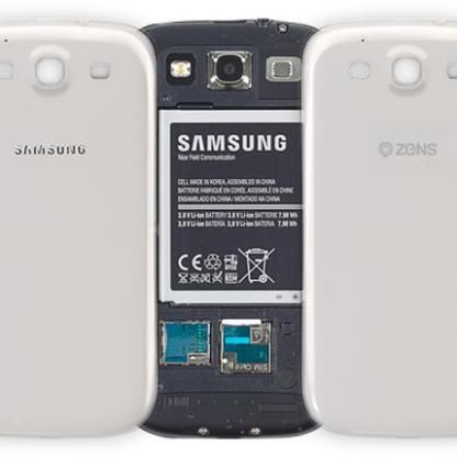 Zens Wireless Charging Kit - заден панел и станция за безжично зареждане на Samsung Galaxy S4 , Galaxy S3 2