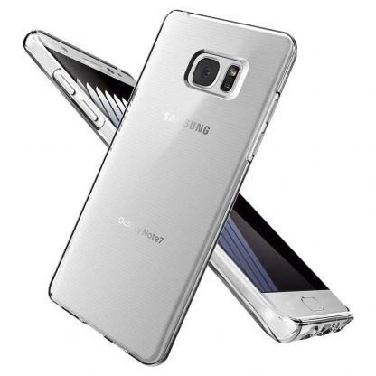 Spigen Liquid Crystal Case - тънък термополиуретанов кейс за Samsung Galaxy Note 7 (прозрачен) 4