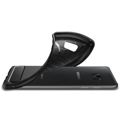 Spigen Rugged Armor Case - силиконов кейс с елементи от карбон висока защита за Samsung Galaxy Note 7 (черен) 3