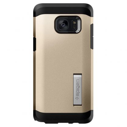 Spigen Tough Armor Case - хибриден кейс с най-висока защита за Samsung Galaxy Note 7 (златист) 4