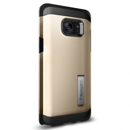 Spigen Tough Armor Case - хибриден кейс с най-висока защита за Samsung Galaxy Note 7 (златист) 3