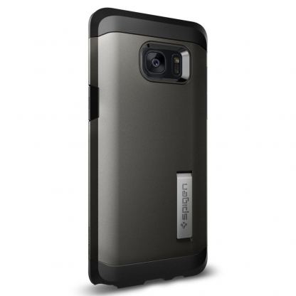 Spigen Tough Armor Case - хибриден кейс с най-висока защита за Samsung Galaxy Note 7 (тъмносив) 3
