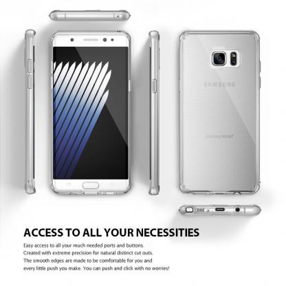 Ringke AIR Case - силиконов кейс за Samsung Galaxy Note 7 (прозрачен) 5