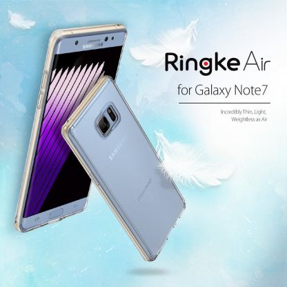Ringke AIR Case - силиконов кейс за Samsung Galaxy Note 7 (прозрачен) 3