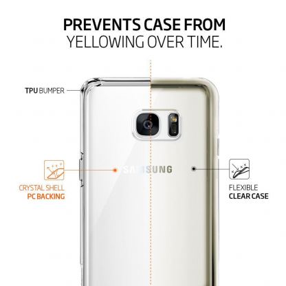 Spigen Ultra Hybrid Case - хибриден кейс с висока степен на защита за Samsung Galaxy Note 7 (прозрачен) 5