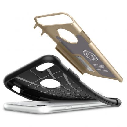 Spigen Slim Armor Case - хибриден кейс с поставка за iPhone SE 2020, iPhone 7, iPhone 8 (златист) 8