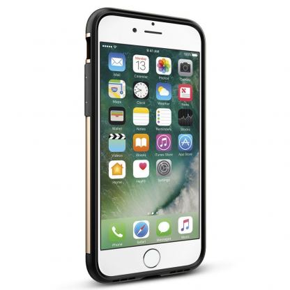Spigen Slim Armor Case - хибриден кейс с поставка за iPhone SE 2020, iPhone 7, iPhone 8 (златист) 5
