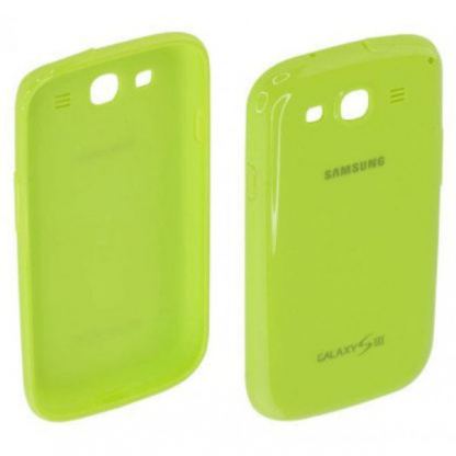 Samsung Protective Cover - силиконов кейс за Samsung Galaxy S3 i9300 (зелен-прозрачен) 2