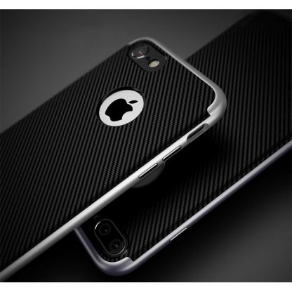 UCASE Hybrid Case - хибриден кейс с висока степен на защита за iPhone SE 2020, iPhone 7, iPhone 8 (черен-златист) 3