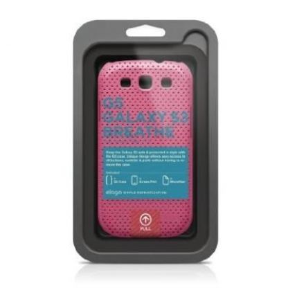  Elago G5 Breathe Case and HD Professional Film - кейс и HD покритие за Samsung Galaxy S3 i9300 (розов) 3