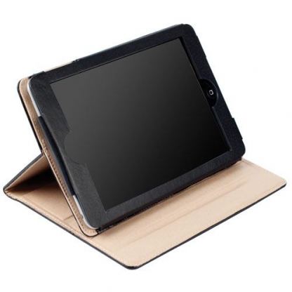 Krusell Luna Tablet Case - кожен калъф и стойка за iPad Mini (черен) 2