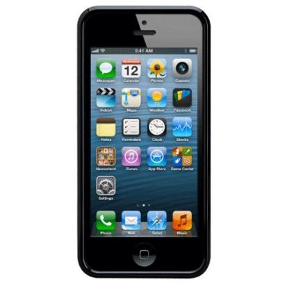 CaseMate Brushed Aluminium - поликарбонатов кейс за iPhone 5 (черен) 2