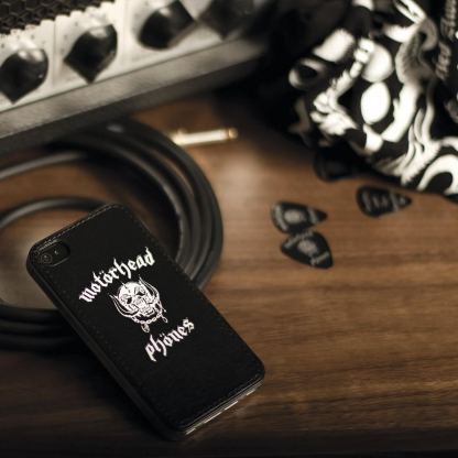 Motörhead Undercover Metropolis - твърд кейс с кожено покритие за iPhone 5 (черен-бял) 2