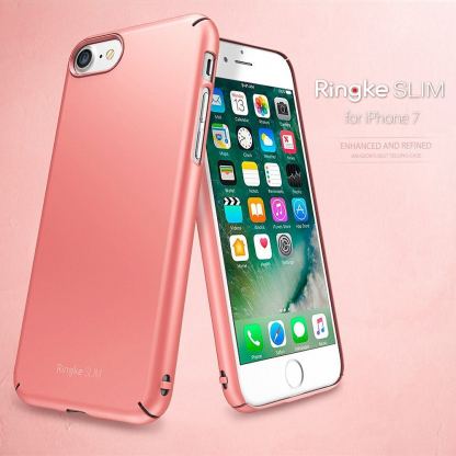 Ringke Slim Case - тънък поликарбонатов кейс за iPhone 7/8 Plus (черен) 6