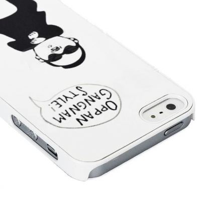Gangnam Style Case - поликарбонатов кейс за iPhone 5 (бял) 3