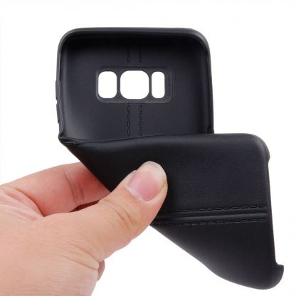 Double Line Силиконов (TPU) калъф за Samsung Galaxy S8 (черен) 6