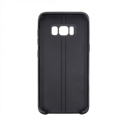 Double Line Силиконов (TPU) калъф за Samsung Galaxy S8 (черен) 4