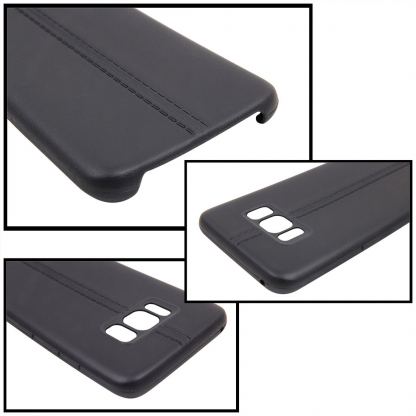 Double Line Силиконов (TPU) калъф за Samsung Galaxy S8 Plus (черен) 5