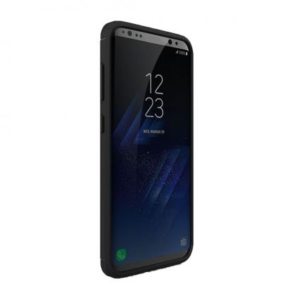  Carbon Texture удароустойчив силиконов кейс за Samsung Galaxy S8 Plus (черен) 3