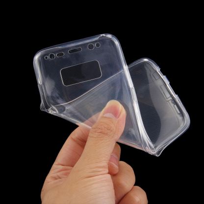 360 Градуса силиконов кейс от 2 части за екрана и гърба за Samsung Galaxy S7 Edge (прозрачен) 2