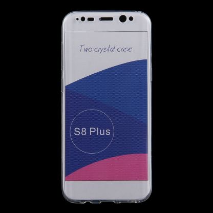 360 Градуса силиконов кейс Forcell от 2 части за екрана и гърба за Samsung Galaxy S8 Plus (прозрачен)  2