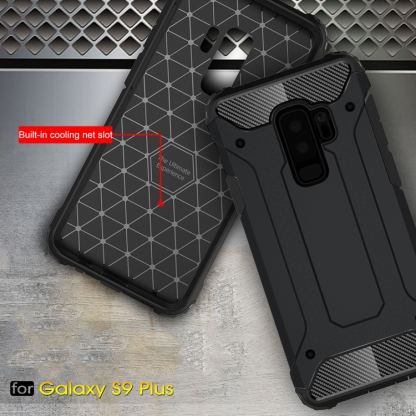 Forcell Tough Armor - удароустойчив кейс за Samsung Galaxy S9 Plus (черен) 7