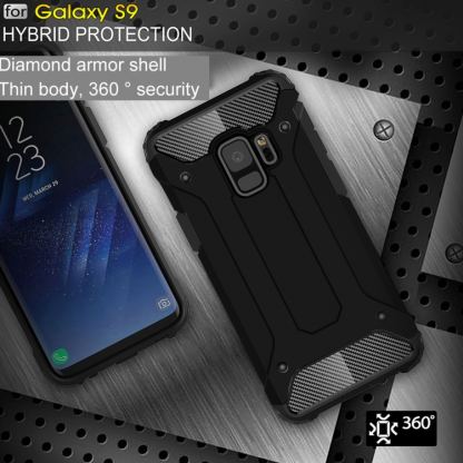 Forcell Tough Armor - удароустойчив кейс за Samsung Galaxy S9 (черен) 2