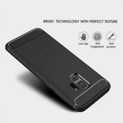 Carbon Texture удароустойчив силиконов кейс за Samsung Galaxy A5 2017 (черен) 9