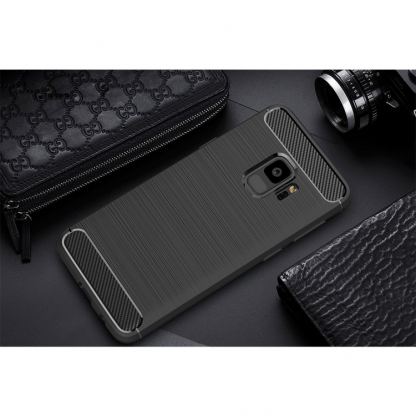 Carbon Texture удароустойчив силиконов кейс за Samsung Galaxy A5 2017 (черен) 10
