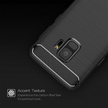 Carbon Texture удароустойчив силиконов кейс за Samsung Galaxy A5 2017 (черен) 4