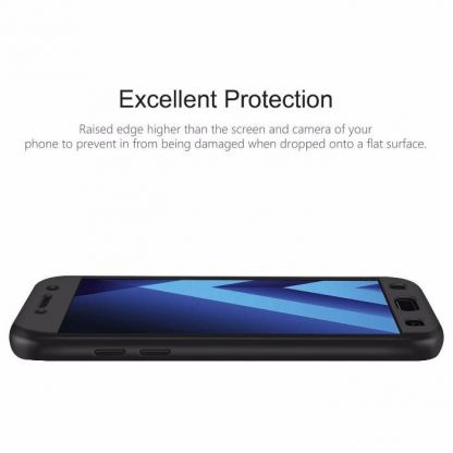 360 Градуса твърд кейс + Стъклен Протектор Samsung Galaxy J3 (2015) (черен) 8