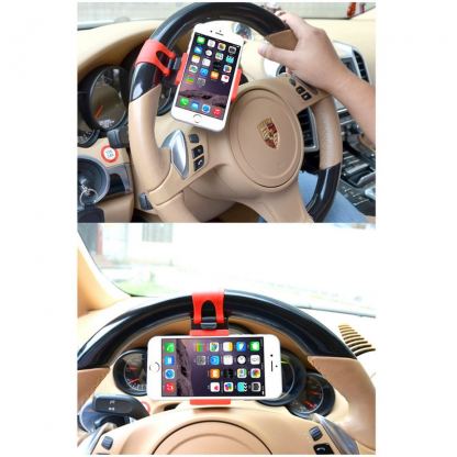 Haweel Steering Wheel Phone Mount - поставка за волана на кола за мобилни телефони 5