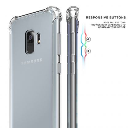 Anti Shock Case - тънък удароустойчив силиконов калъф (0.5 mm) за Samsung Galaxy S8 Plus (прозрачен) 3