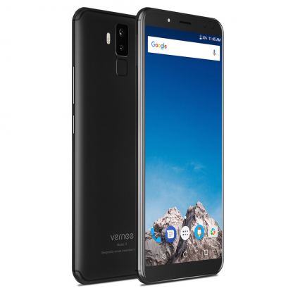 Vernee X, 6 инча 2К, 4GB RAM + 64GB памет, 8-ядрен, 6200 mAh батерия, Dual Sim, Android 7, Цена (черен) 2