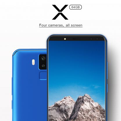 Vernee X, 6 инча 2К, 4GB RAM + 64GB памет, 8-ядрен, 6200 mAh батерия, Dual Sim, Android 7, Цена (черен) 7