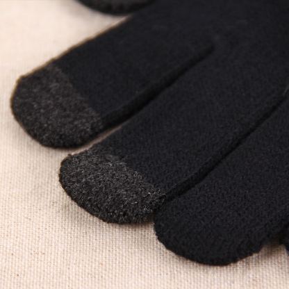 Зимни ръкавици за тъч екрани Winter Gloves Touch универсален размер (черен) 4