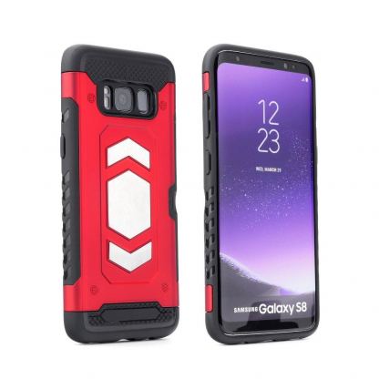 Forcell Magnet Case - удароустойчив силиконов кейс за iPhone X/Xs (червен) 2