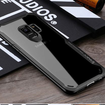 iPaky Survival - удароустойчив кейс за Samsung Galaxy S9 Plus (черен-прозрачен) 7