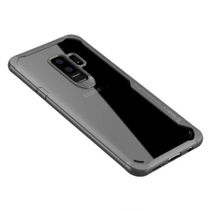 iPaky Survival - удароустойчив кейс за Samsung Galaxy S9 Plus (черен-прозрачен) 3