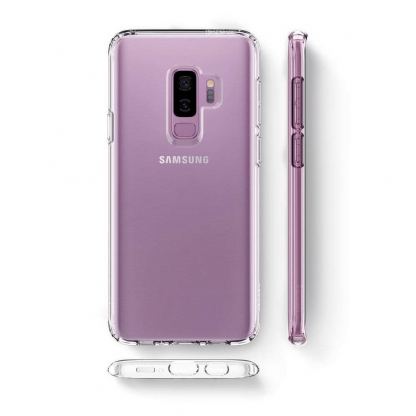 Spigen Liquid Crystal Case - тънък качествен термополиуретанов кейс за Samsung Galaxy S9 Plus (прозрачен) 2