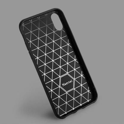Carbon Case удароустойчив силиконов кейс за Huawei P30 (черен) 3