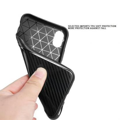 TPU Texture Case - силиконов удароустойчив калъф за Huawei P30 (черен) 2