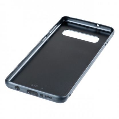 Shiny Glass Case - удароустойчив кейс от стъкло и силикон за Samsung Galaxy S10 Plus (аурора син) 3